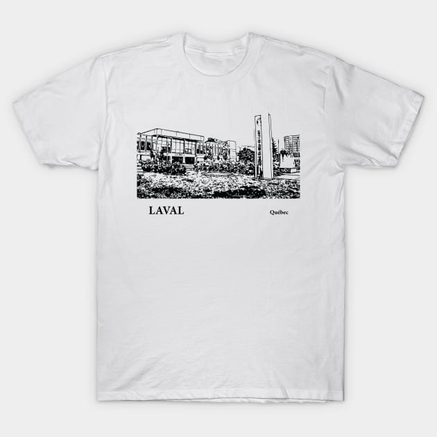 Laval - Québec T-Shirt by Lakeric